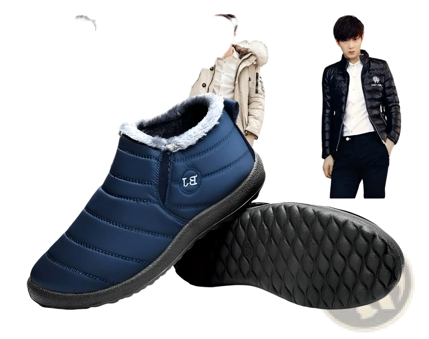 Men Snow Boots Lightweight Waterproof Winter Shoes