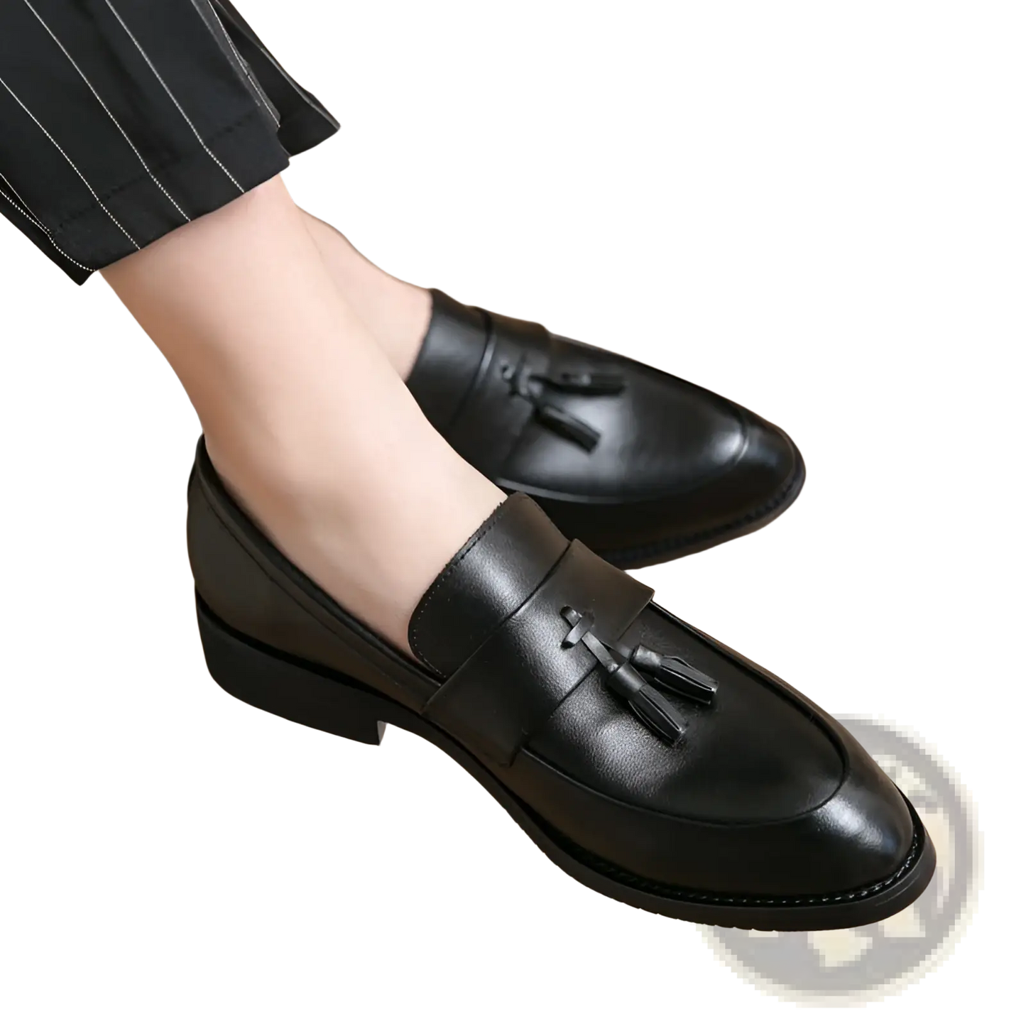 Men Tassel Loafers Classic Leather Dress Shoes