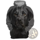 Men's 3d Dog Portrait Graphic Pullover Hoodie
