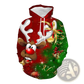 Men's 3d Printed Festive Santa and Reindeer Christmas Hoodie