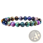 Men's 8mm Natural Tiger Eye and Gemstone Bead Bracelets