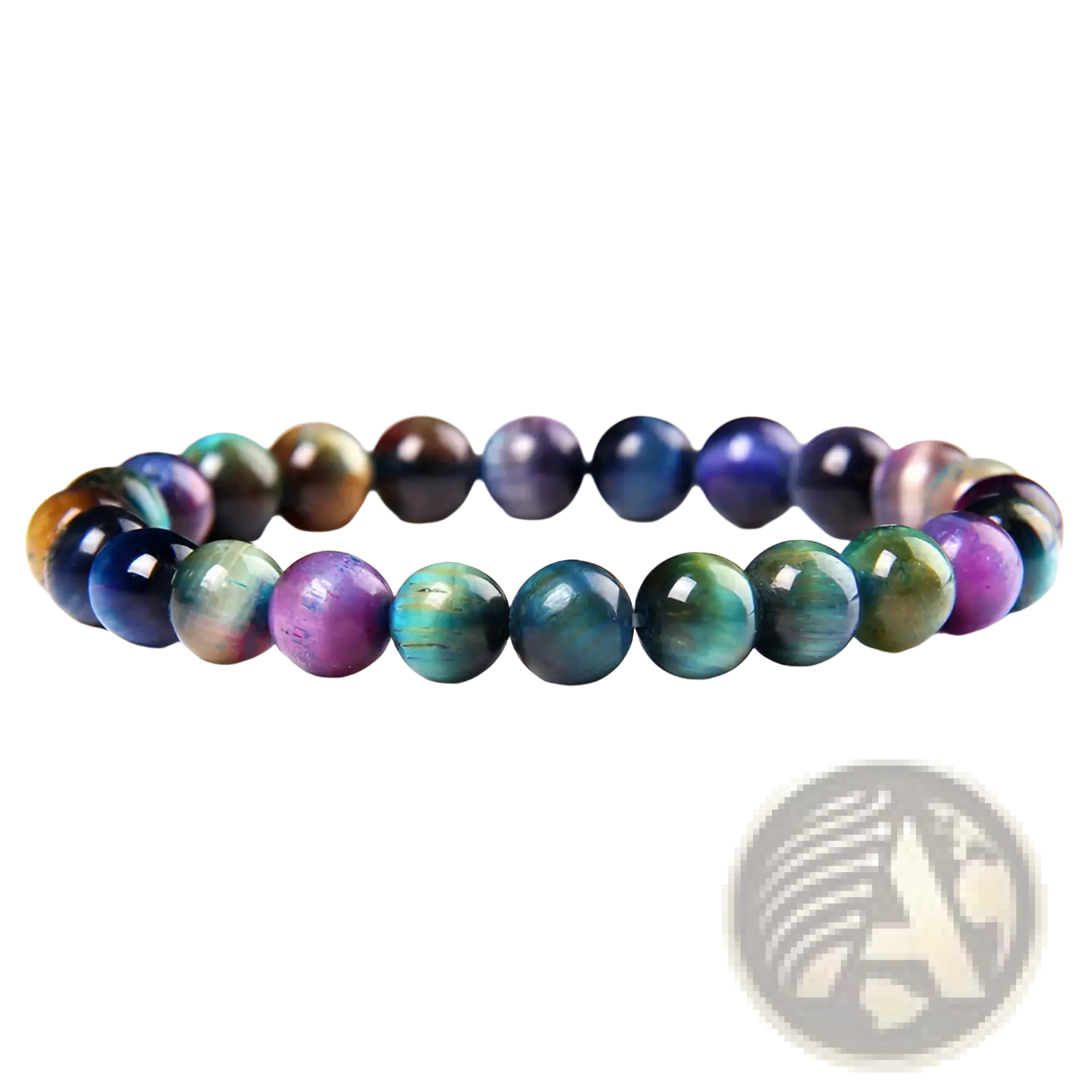 Men's 8mm Natural Tiger Eye and Gemstone Bead Bracelets