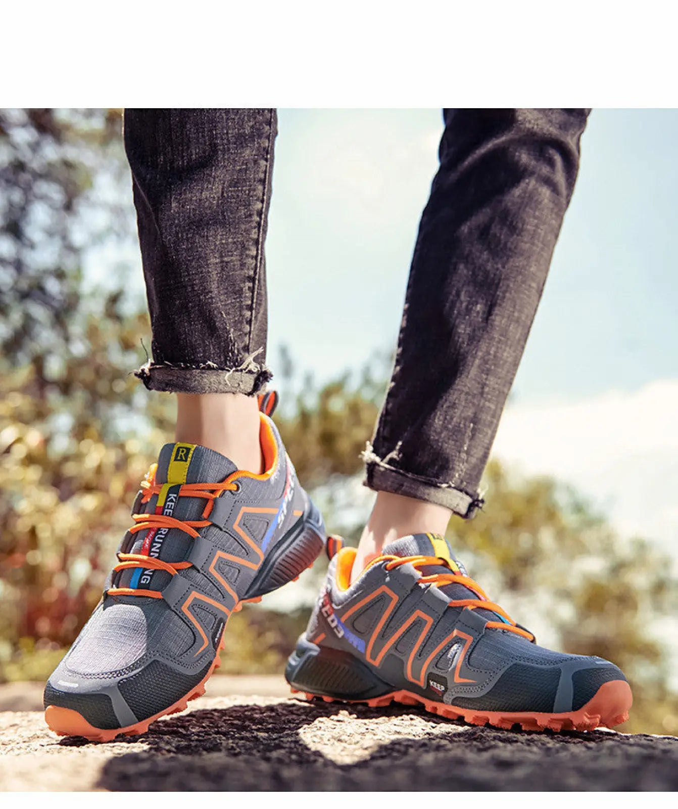 Men's All Season Non Slip Multicolor Outdoor Sneakers