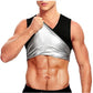 Unisex Metallic Sauna Sweat Vest and Waist Slimmer