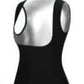Unisex Metallic Sauna Sweat Vest and Waist Slimmer