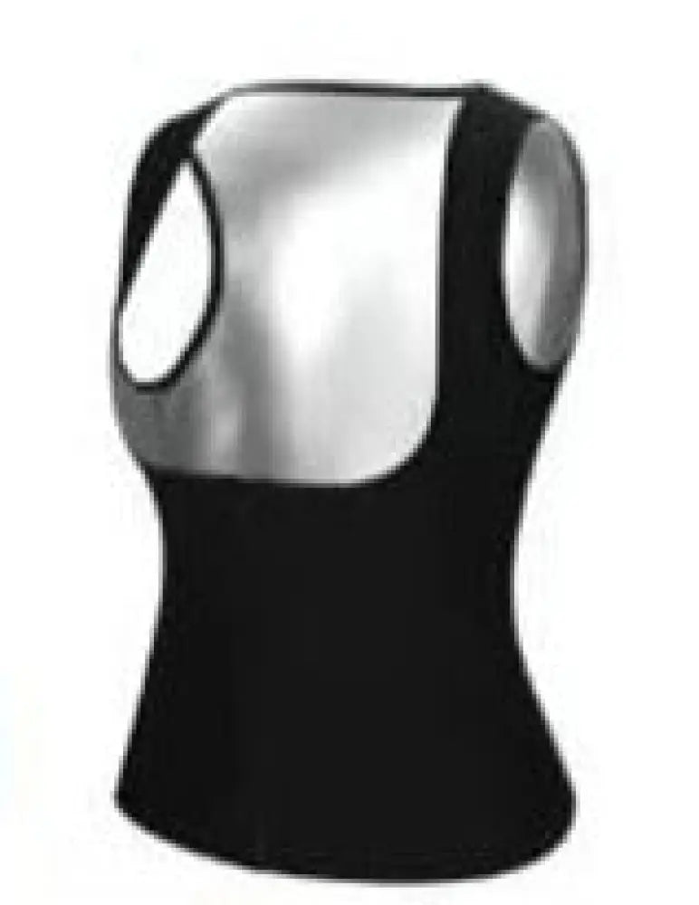 Unisex Metallic Sauna Sweat Vest and Waist Slimmer