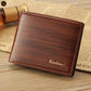 Fuerdanni Men's Perforated Leather Bifold Card Wallet