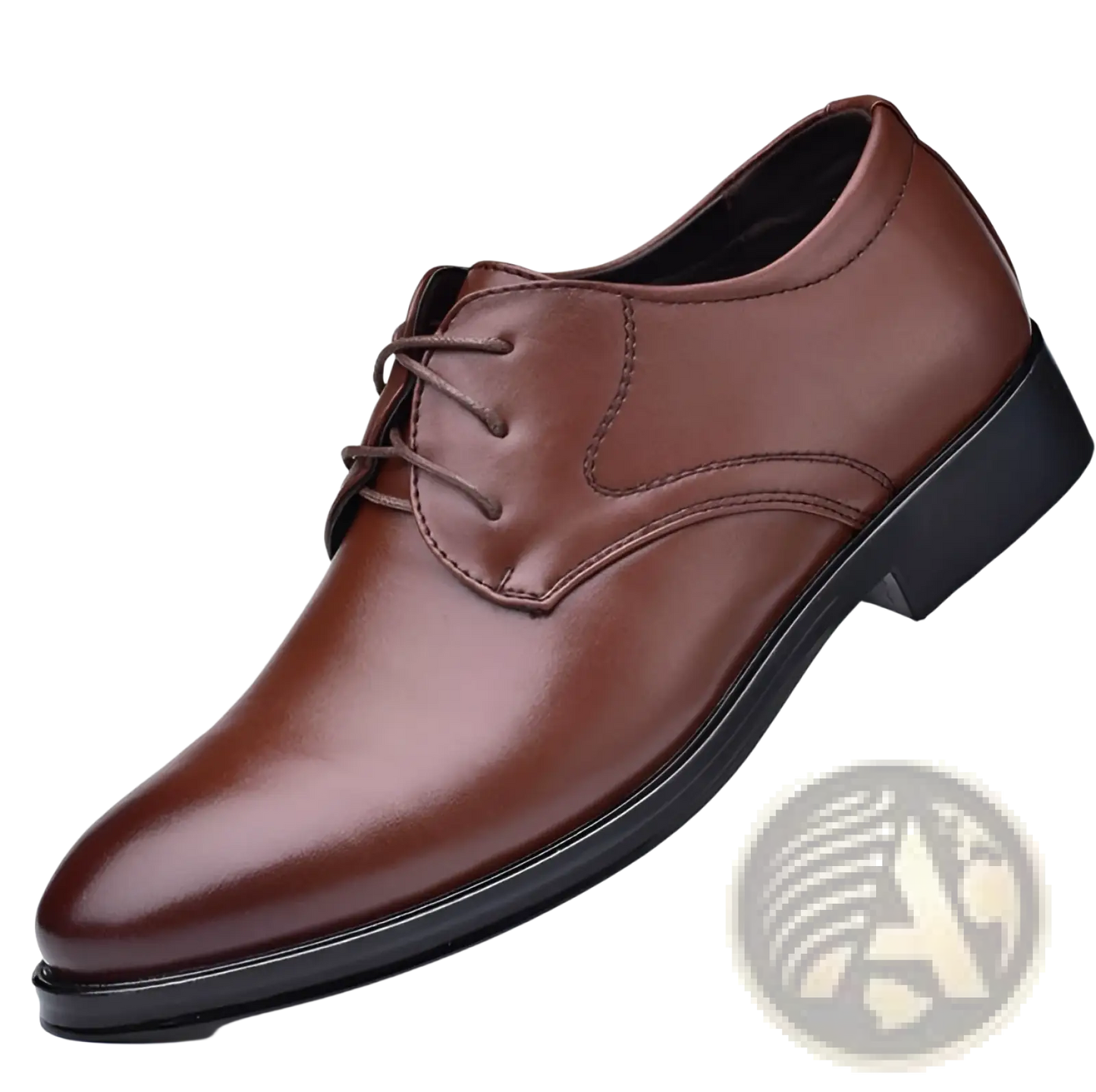 Men's Black Pointed Toe Leather Oxford Dress Shoes