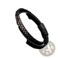 Men's Braided Leather Bracelet with Magnetic Clasp