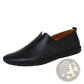 Men's Breathable Leather Driving Loafers in Large Sizes