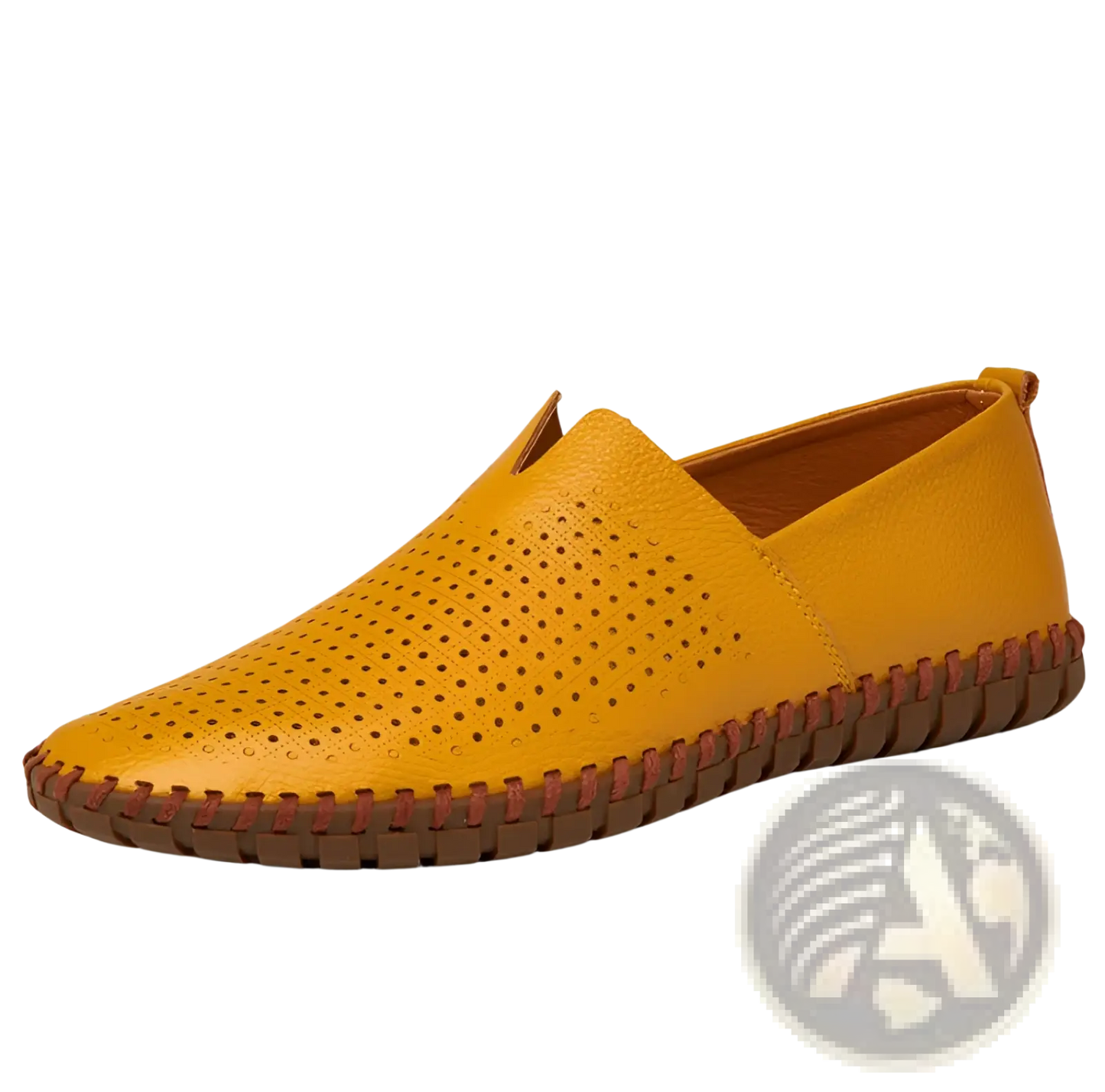 Men's Breathable Leather Driving Loafers in Large Sizes