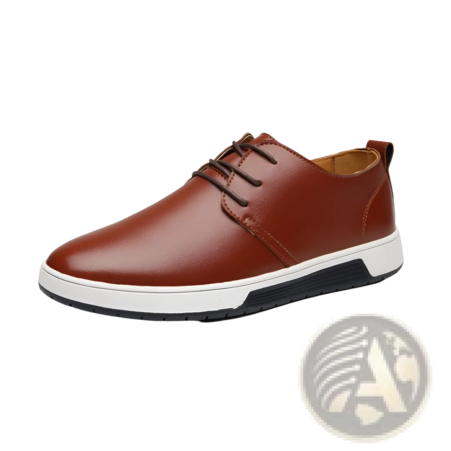 Men's Breathable Leather Sneakers Non-slip Shoes