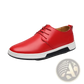 Men's Breathable Leather Sneakers Non-slip Shoes