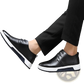 Men's Breathable Leather Sneakers Non-slip Shoes