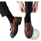Men's Breathable Tassel Leather Brogue Loafers