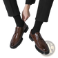 Men's British Style Chunky Sole Leather Brogue Shoes