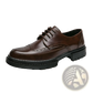 Men's British Style Chunky Sole Leather Brogue Shoes