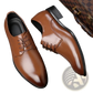 Men's Brown Leather Formal Dress Shoes