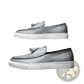 Men's Brown Leather Tassel Loafers with White Sole
