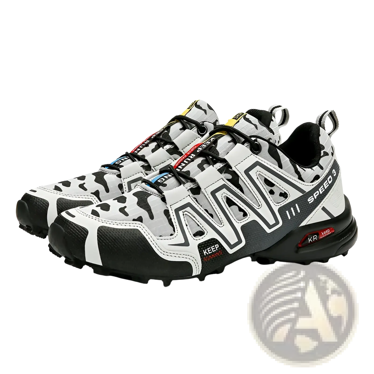 Men's Camouflage Waterproof Trail Running and Hiking Shoes