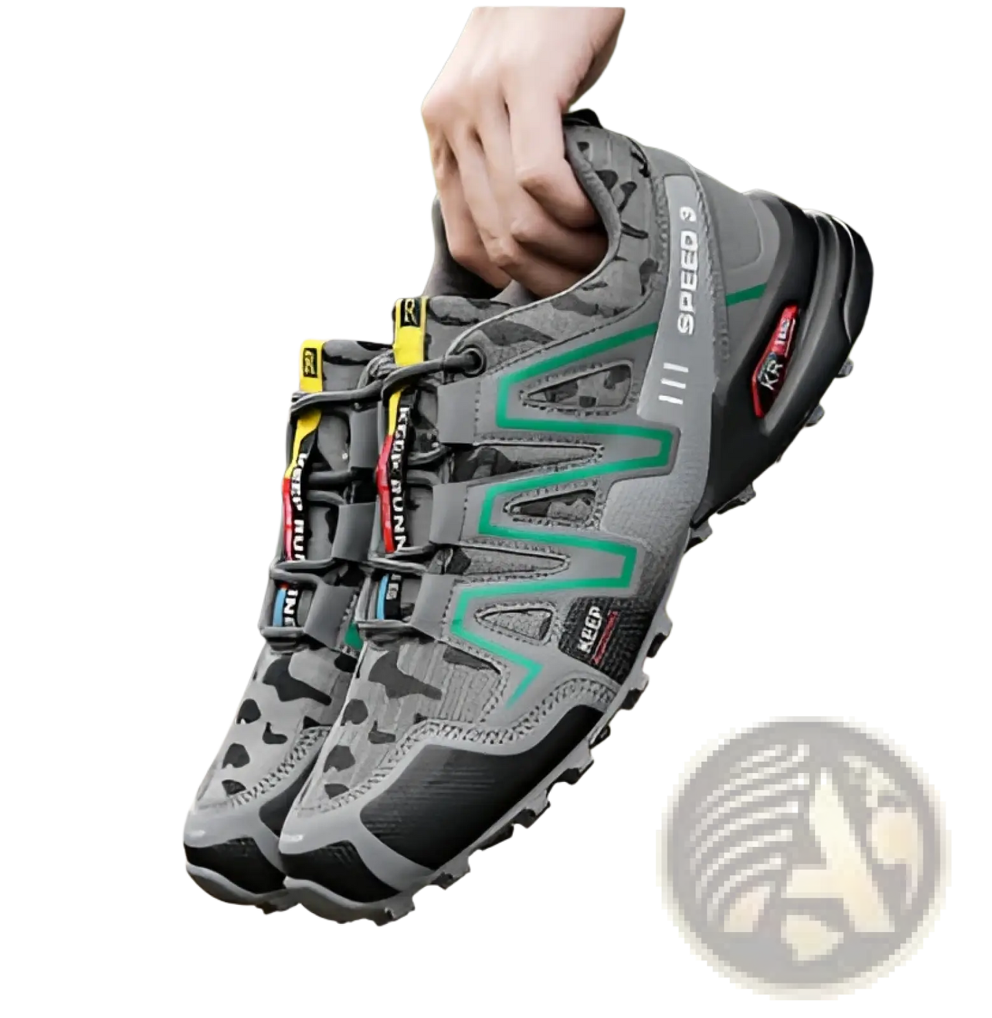 Men's Camouflage Waterproof Trail Running and Hiking Shoes