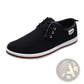 Men's Canvas Sneakers Casual Plus Size Lace Up Shoes