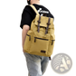 Men's Canvas Travel Backpack Large 20-35l Capacity