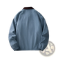 Men's Casual Embroidered Corduroy Zip Jacket