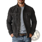 Men's Casual Faux Suede Slim Fit Motorcycle Jacket