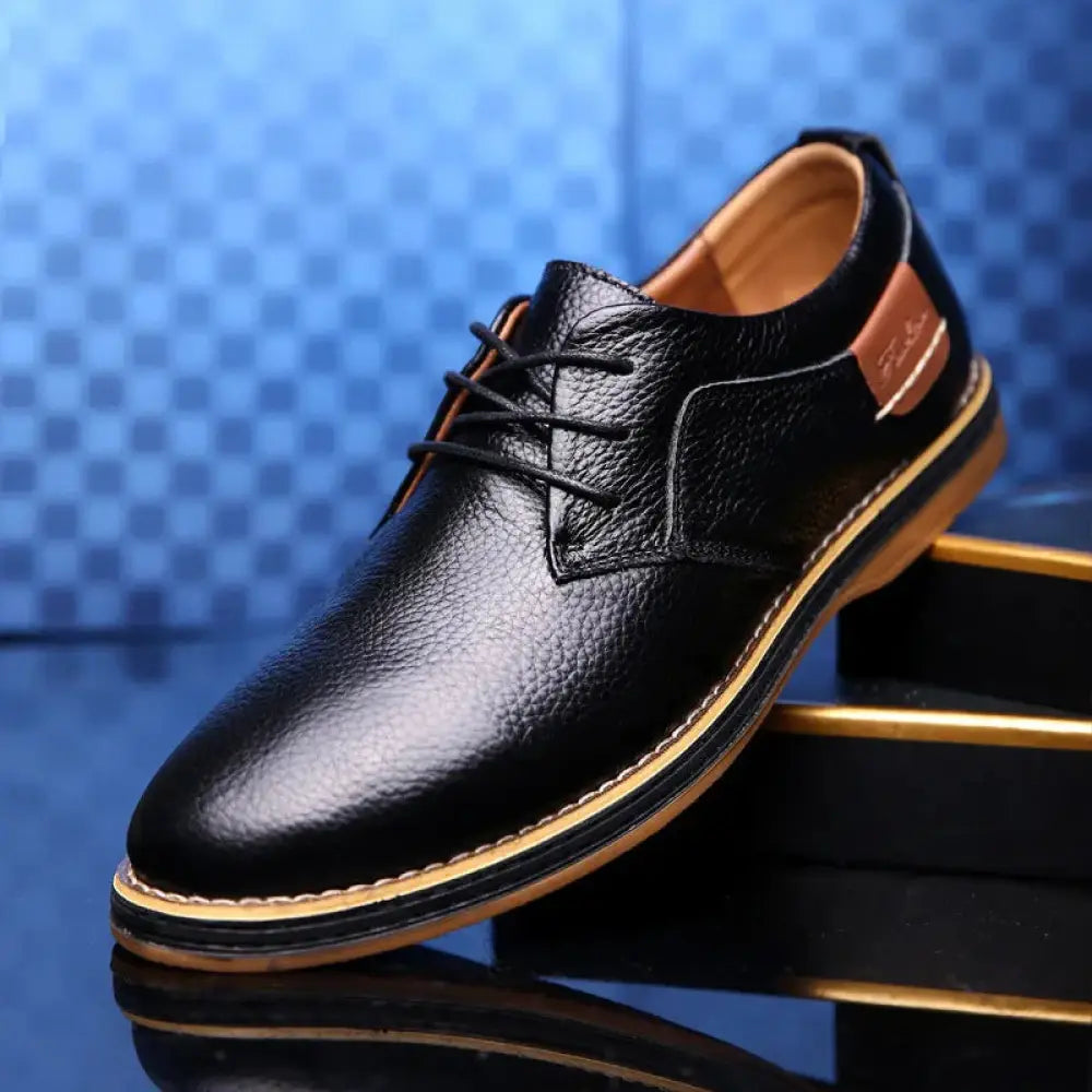 Men's British Leather Lace-up Dress Shoes