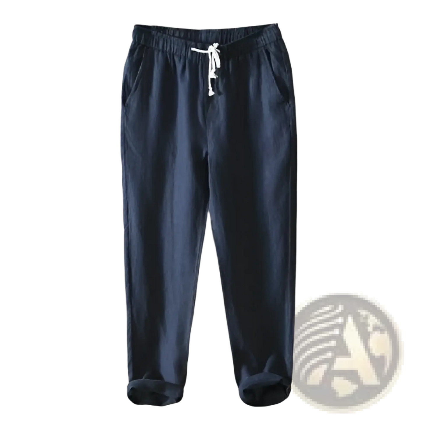 Men's Casual Plus Size Straight Fit Linen Joggers