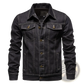 Men's Classic Dark Blue Denim Button Up Jacket