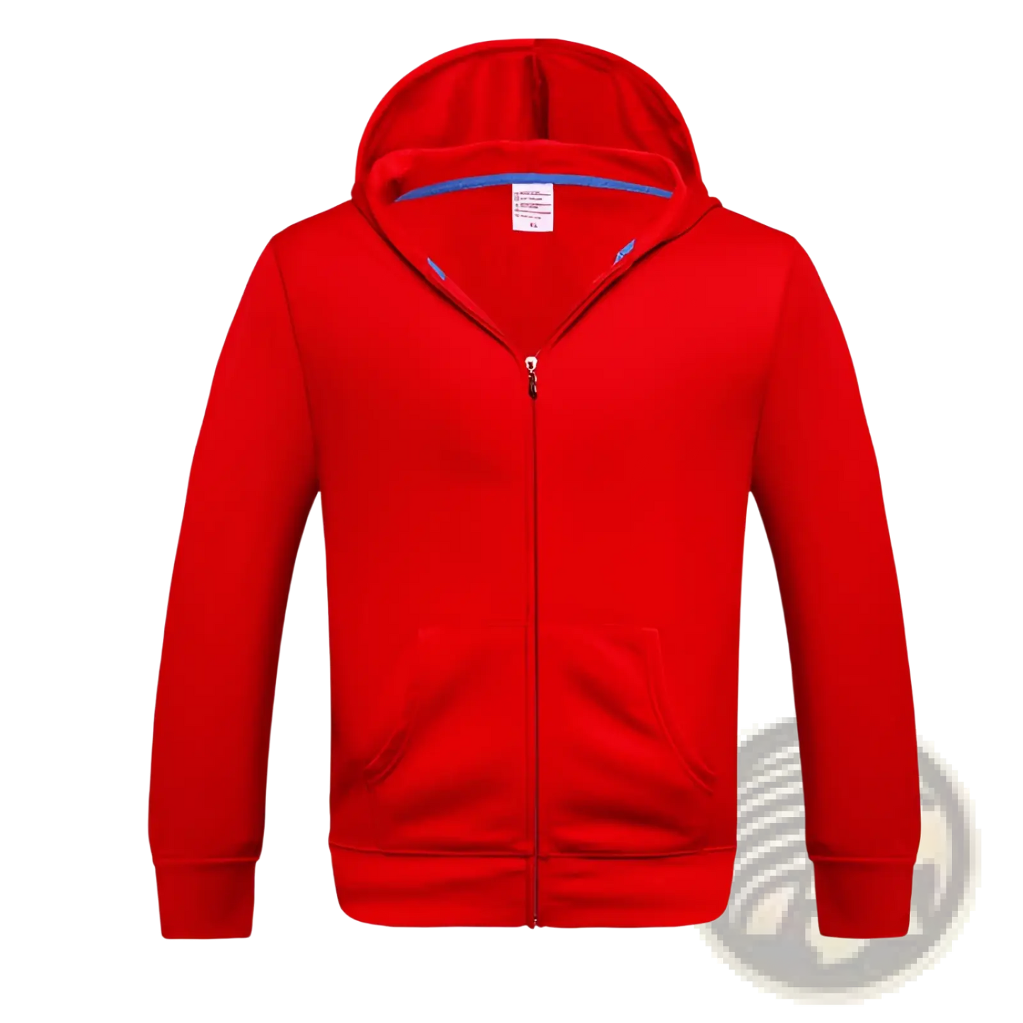 Men's Contrast Trim Fleece Zip Hoodie