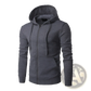 Men's Cotton Blend Zip Up Pocket Hoodie