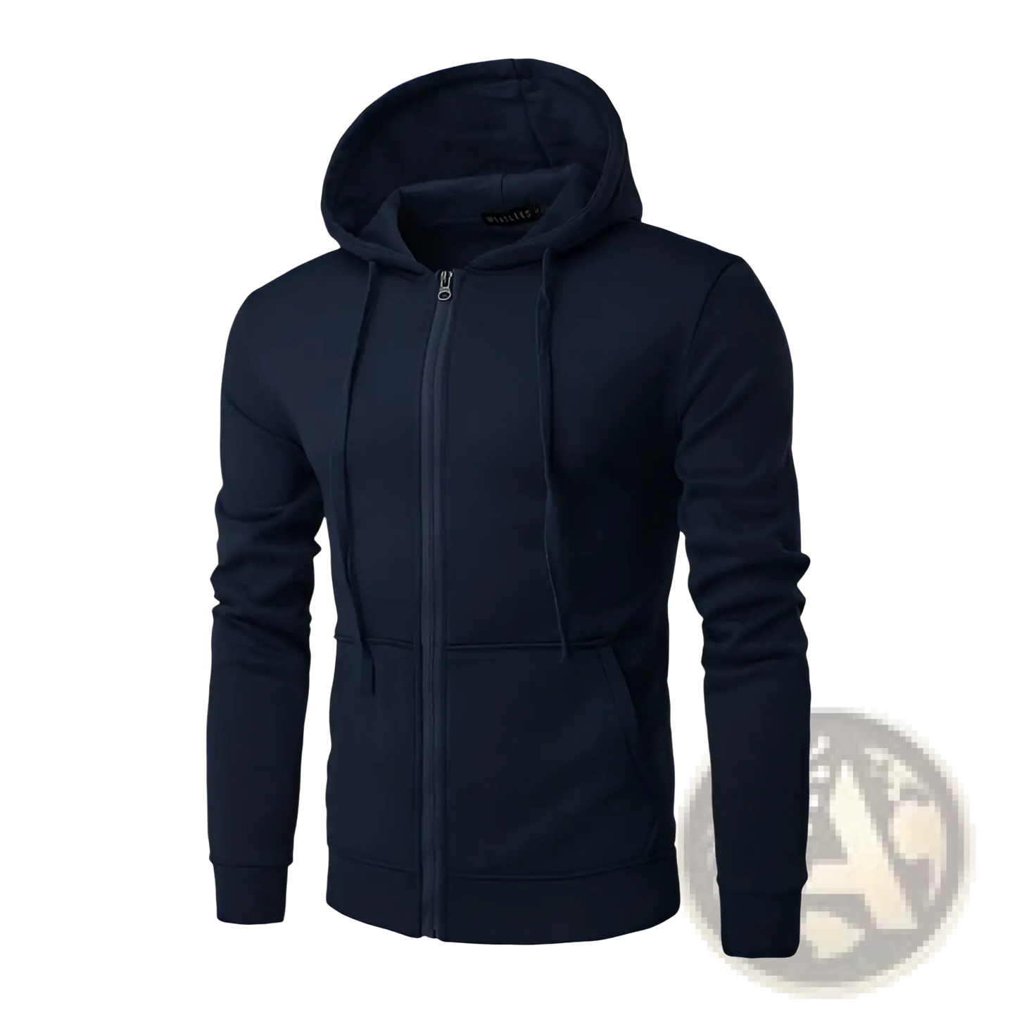 Men's Cotton Blend Zip Up Pocket Hoodie
