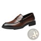 Men's Cowhide Leather Height Increasing Formal Loafers
