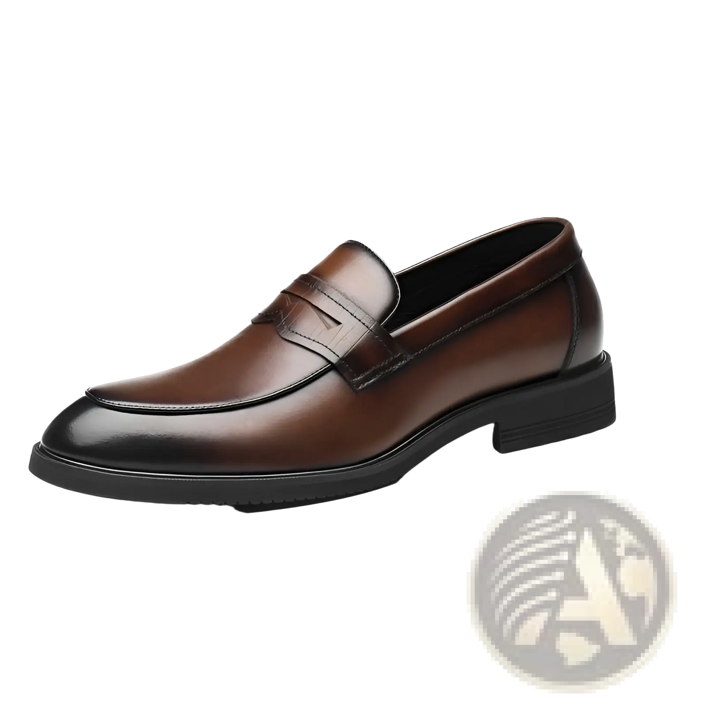 Men's Cowhide Leather Height Increasing Formal Loafers