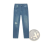 Men's Distressed Slim Fit Stretch Denim Jeans