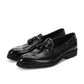 Men's Crocodile Embossed Leather Tassel Brogue Shoes