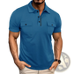Men's Dual Pocket Short Sleeve Cotton Blend Polo Shirt