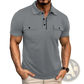 Men's Dual Pocket Short Sleeve Cotton Blend Polo Shirt