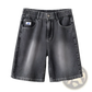 Men's Elastic Waist Light Wash Denim Shorts