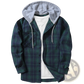 Men's Fleece Lined Plaid Flannel Hooded Shirt