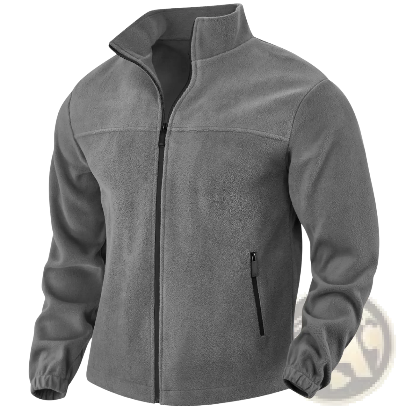Men's Full Zip Polar Fleece Stand Collar Jacket