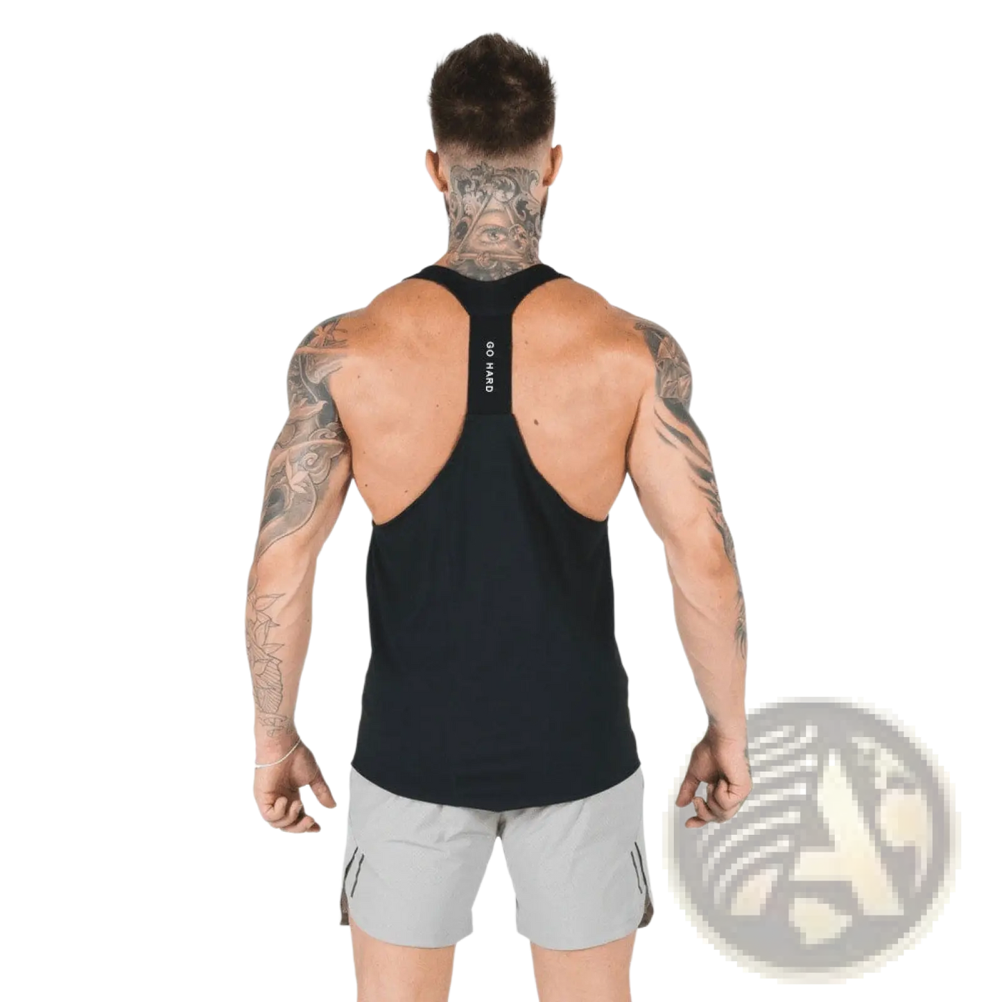 Men's Go Hard Racerback Athletic Tank Top
