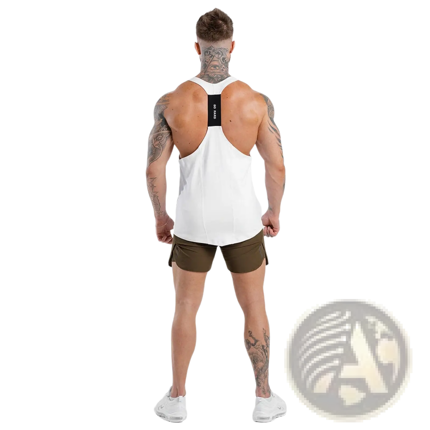 Men's Go Hard Racerback Athletic Tank Top