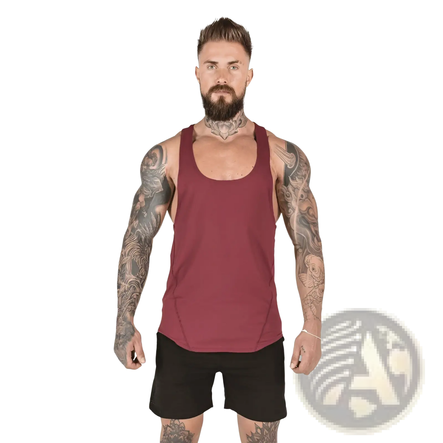 Men's Go Hard Racerback Athletic Tank Top