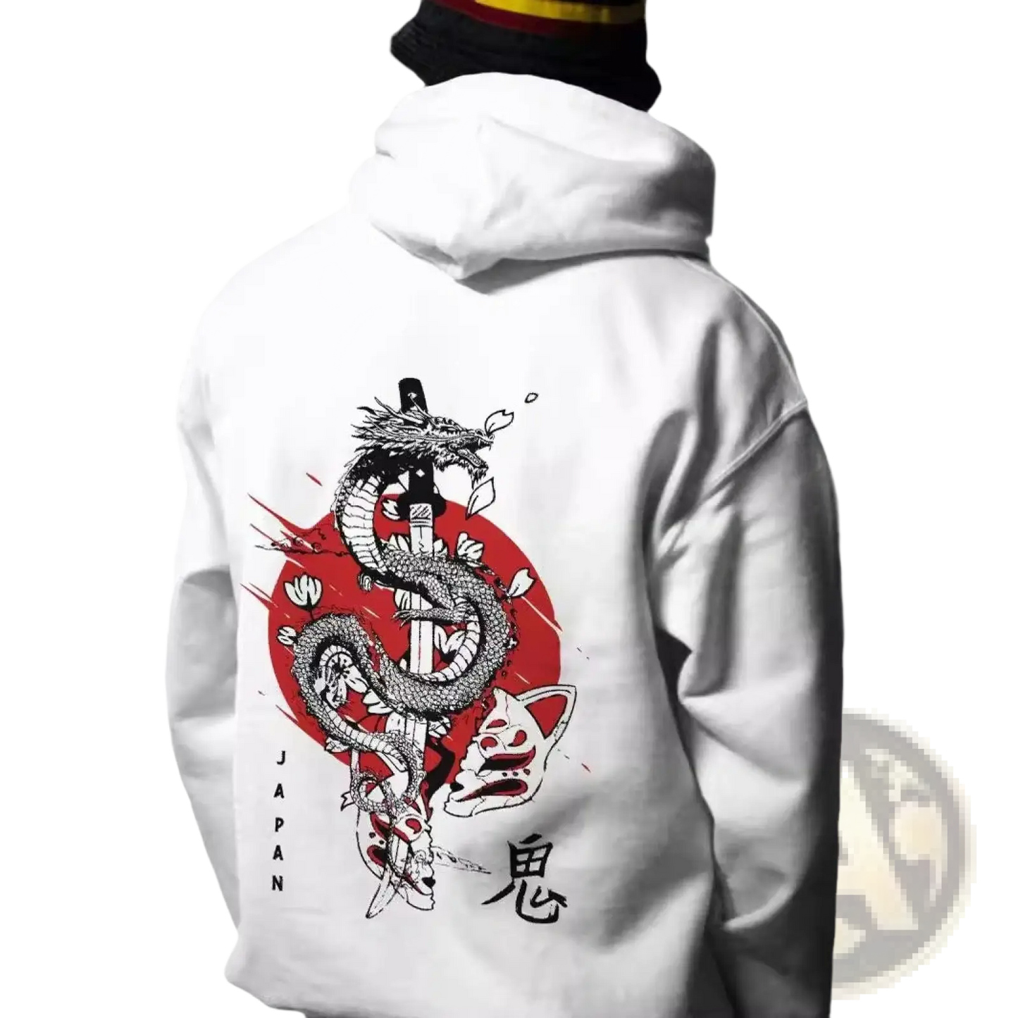 Men's Graphic Print Pullover Hooded Sweatshirt