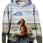Men's Graphic Print Pullover Hooded Sweatshirt