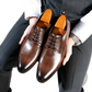 Men's Hand Rubbed Leather Oxford Dress Shoes